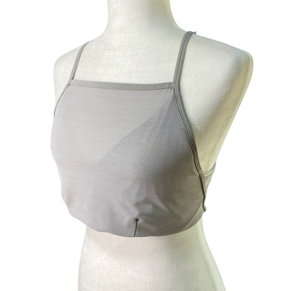 PRANA Womens Size Medium Epivine Sports Bra Gray Space Dye Racerback Long Line - Picture 5 of 7